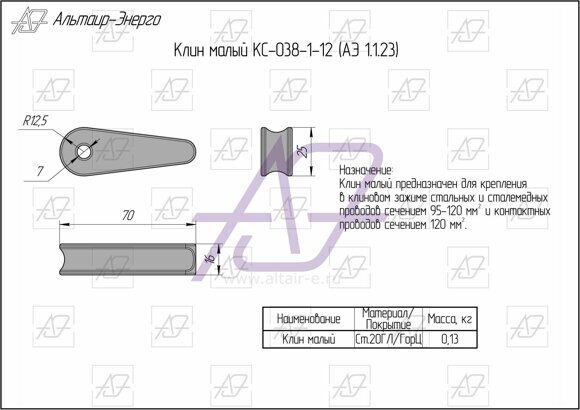 Клинья малые. КС-038 Клин. Клин малый КС-038-1. Клин малый КС-038-1-12. Клин болтовой (КС-038-3).